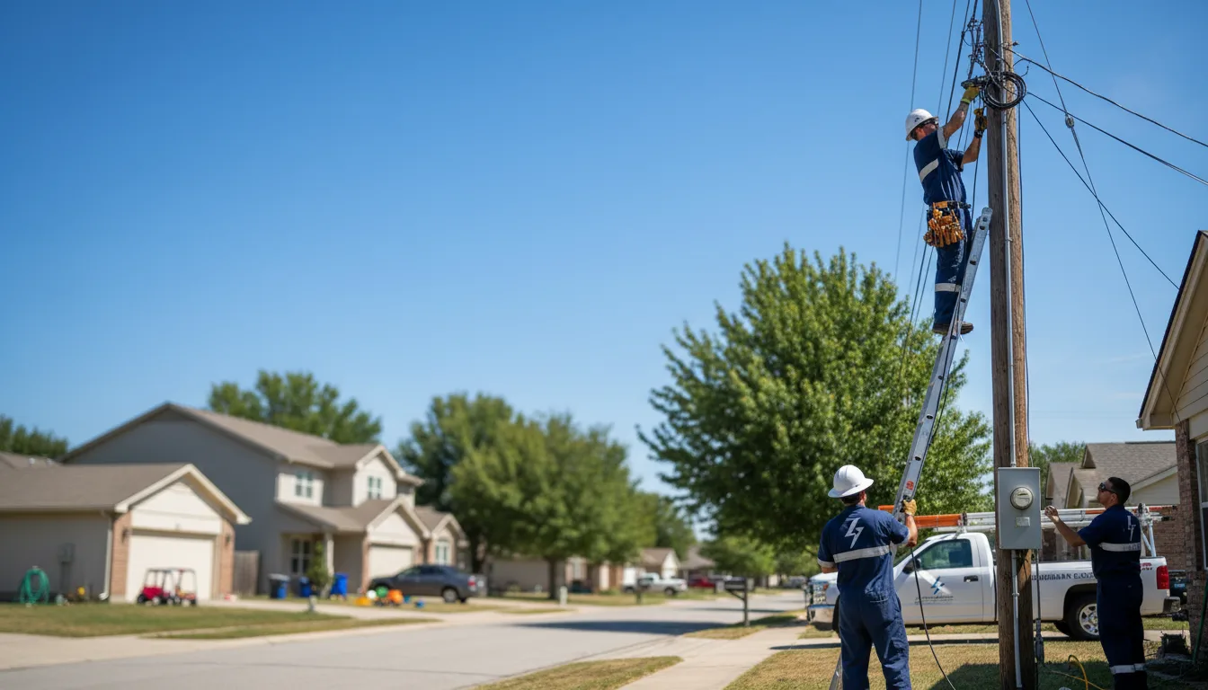 Residential electrician providing installation services in Chauncey, GA